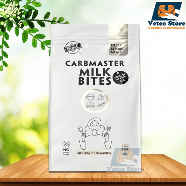 Kẹo Hỗ Trợ Giảm Cân Bio-E Carbmaster Milk Bites Yogurt Flavour 120g / 60 Viên